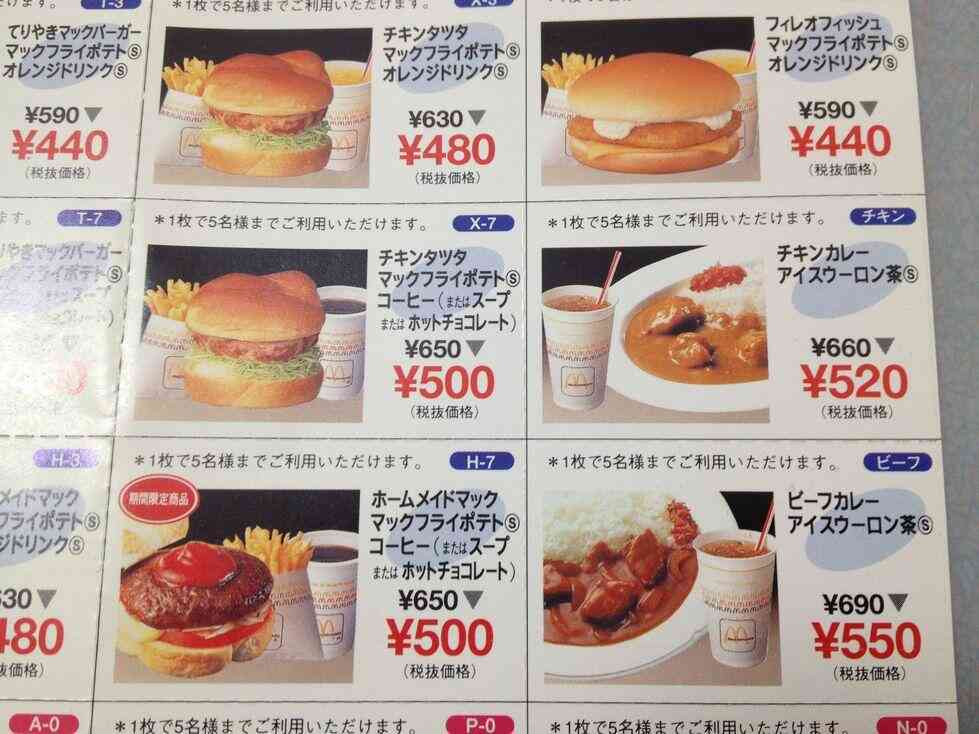 マクドナルドで好きな商品、好きだった商品