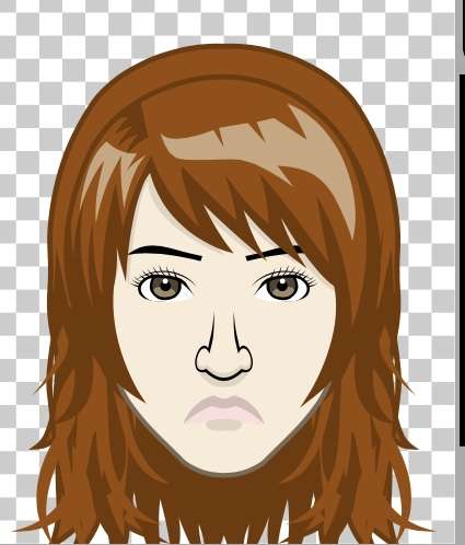 「濃い顔」と「薄い顔」を交互に貼っていくトピ