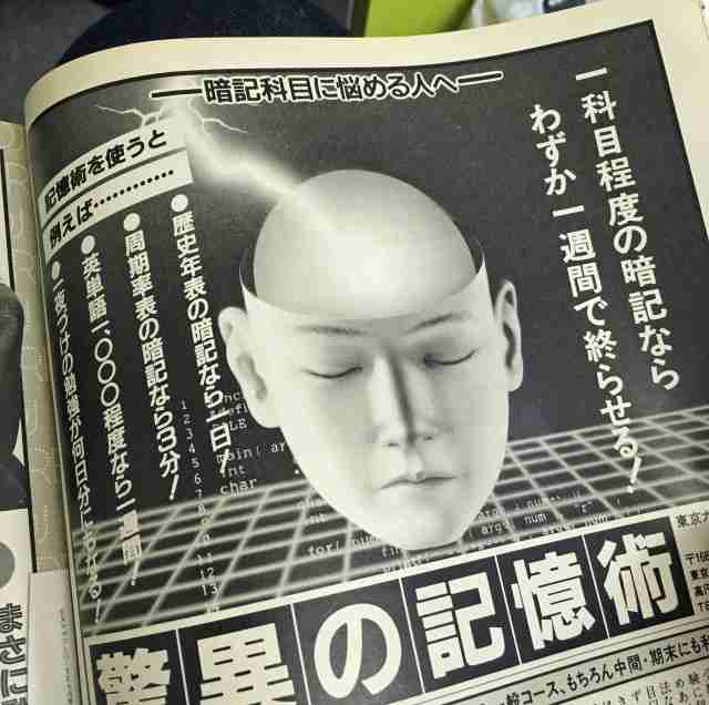 懐かしい広告やチラシを貼る