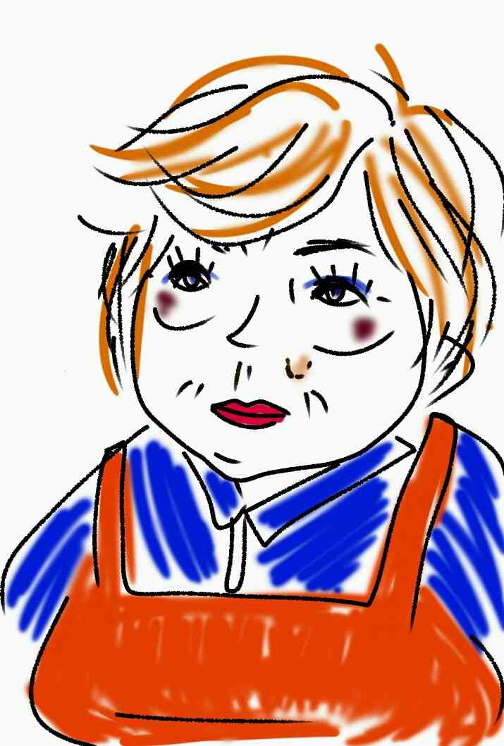 芸能人の似顔絵を描いて誰かを当ててもらうトピ