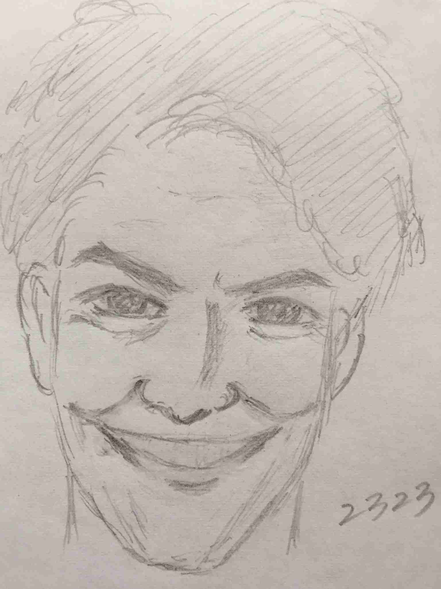芸能人の似顔絵を描いて誰かを当ててもらうトピ