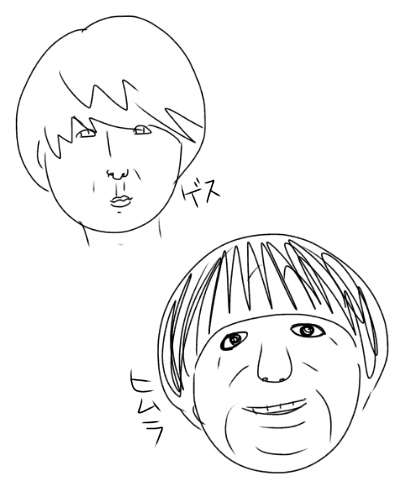 芸能人の似顔絵を描いて誰かを当ててもらうトピ
