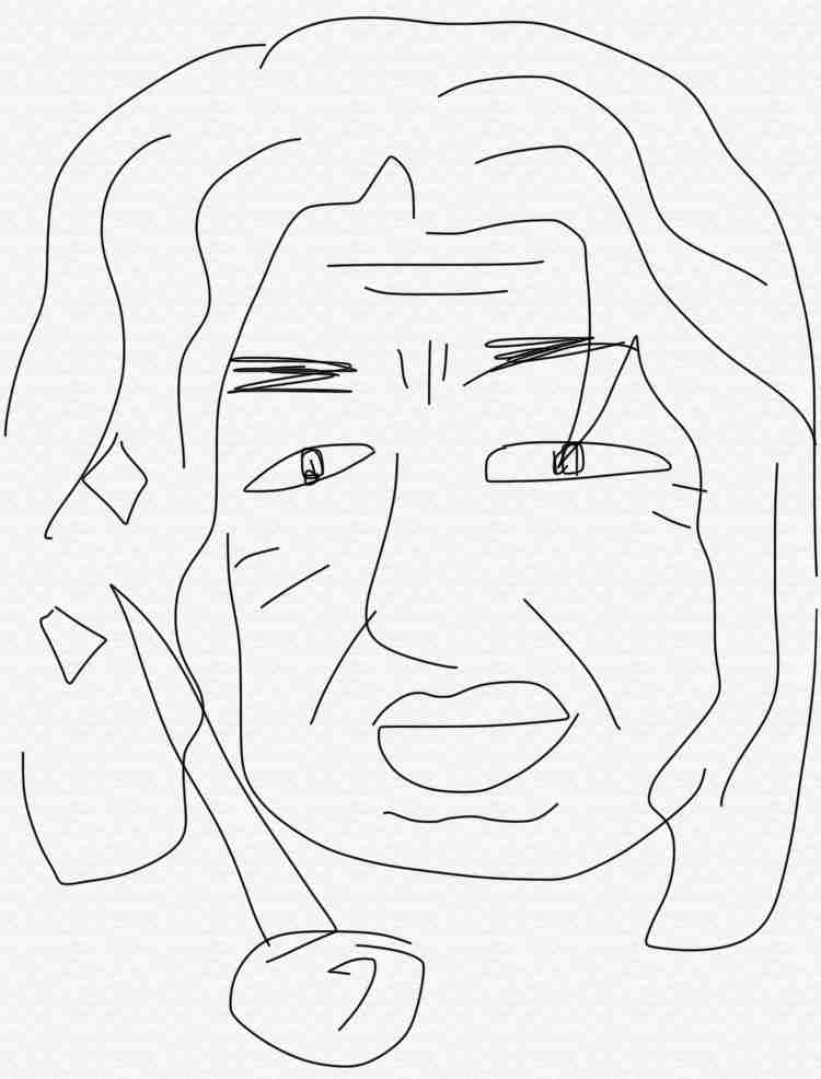 芸能人の似顔絵を描いて誰かを当ててもらうトピ