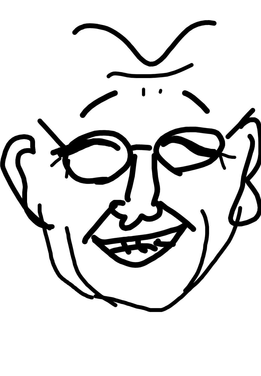 芸能人の似顔絵を描いて誰かを当ててもらうトピ
