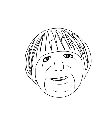 芸能人の似顔絵を描いて誰かを当ててもらうトピ