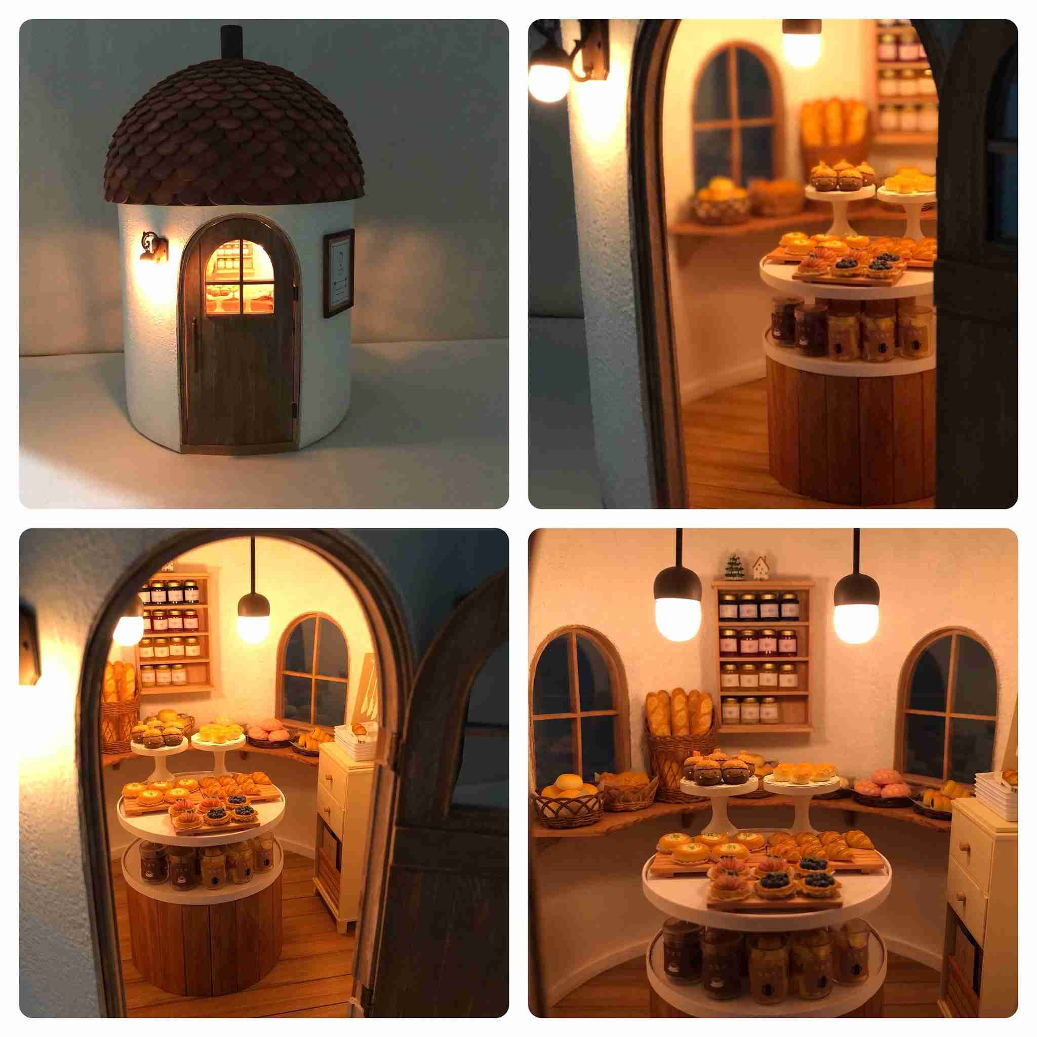 ミニチュアの家具を貼るトピ♪