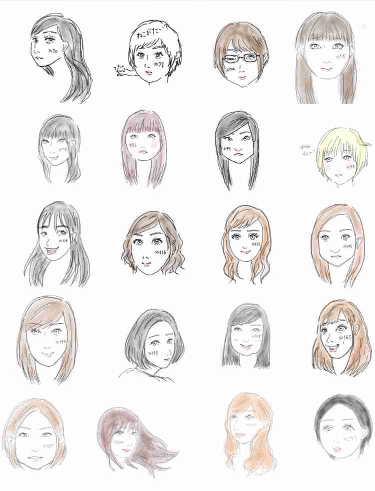 【お絵かき】ある程度自分の顔の特徴をあげると誰かが描いてくれるかもしれないトピ