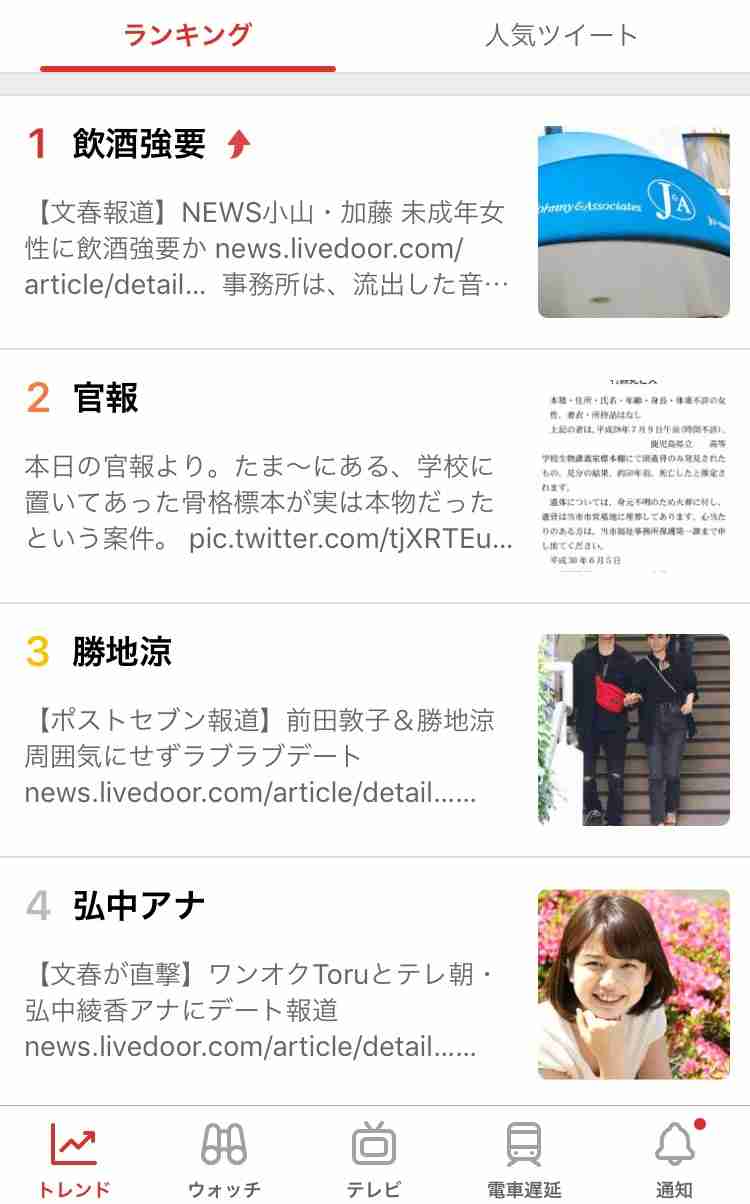 NEWS小山慶一郎・加藤シゲアキが未成年女性に飲酒強要