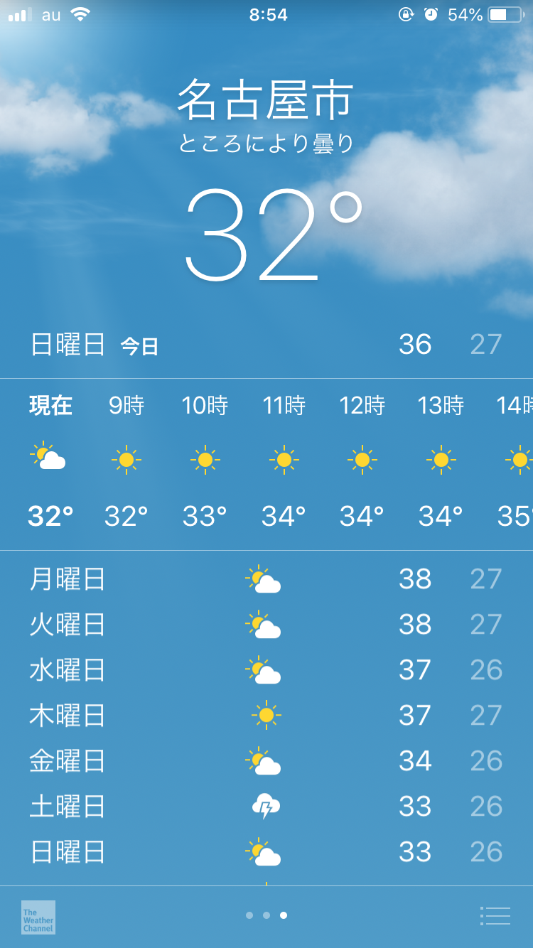 【超猛暑】今の各地の気温と室温を報告しあうトピ