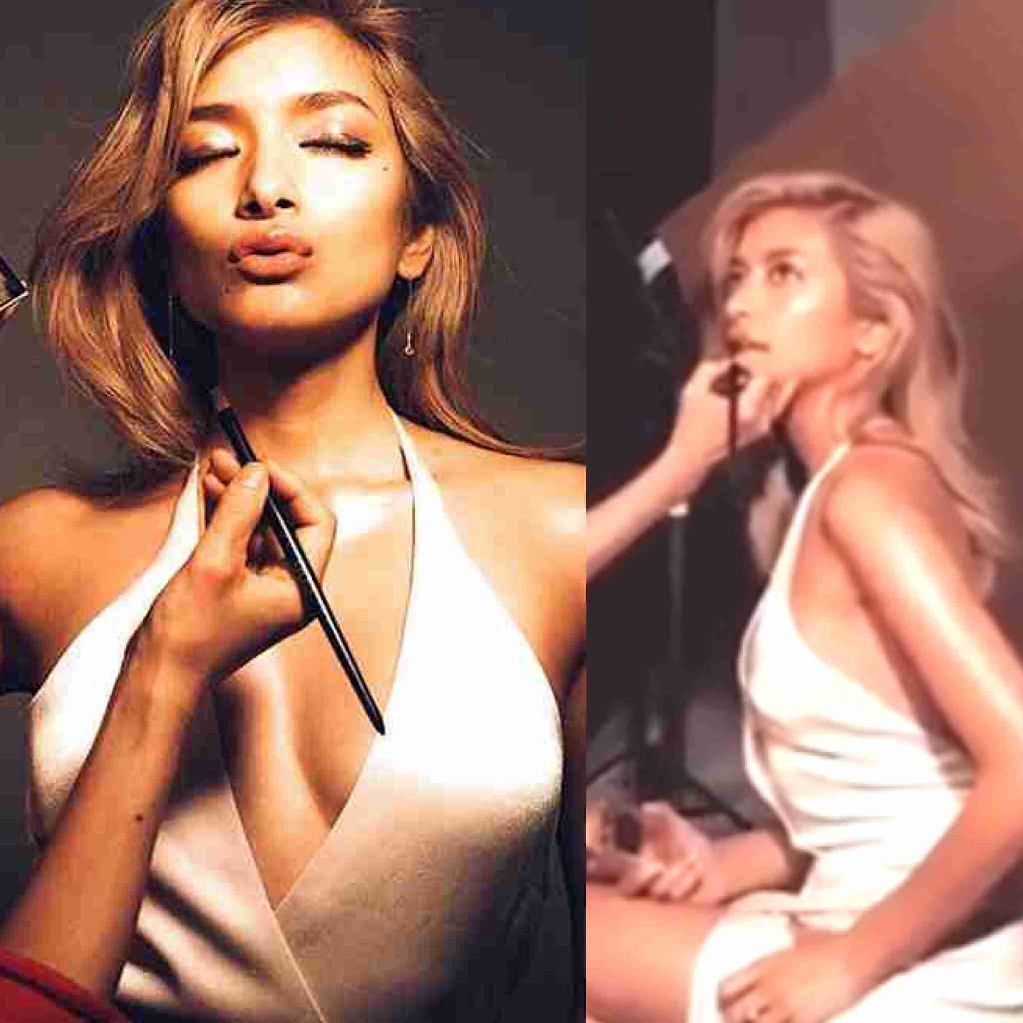 ローラ、イケメン外国人モデルと3ショット