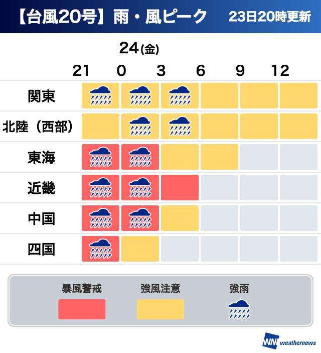 【情報共有】台風20号