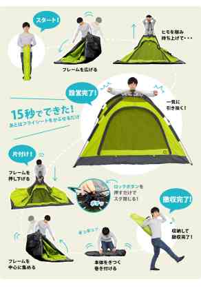 日除けの簡易テント持ってますか？