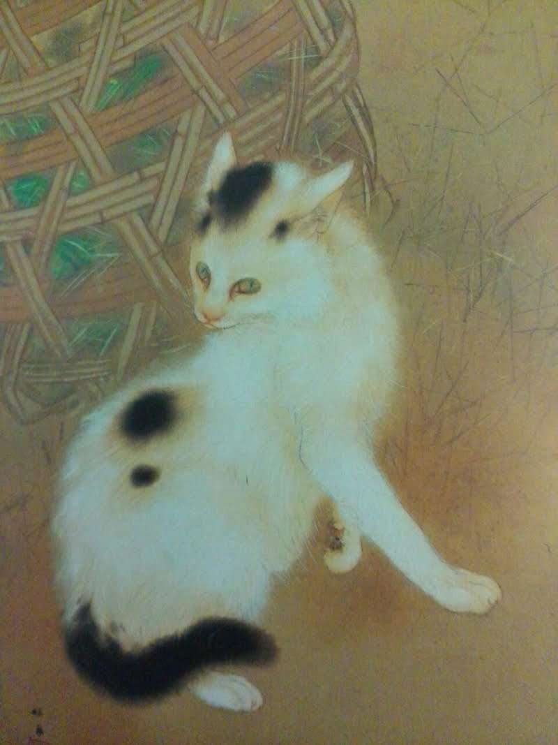 猫の絵を貼るトピ