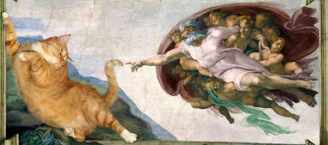 猫の絵を貼るトピ
