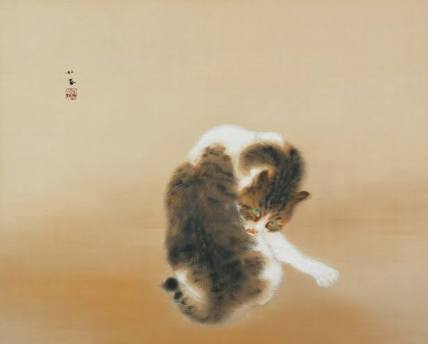 猫の絵を貼るトピ
