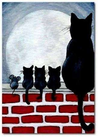 猫の絵を貼るトピ