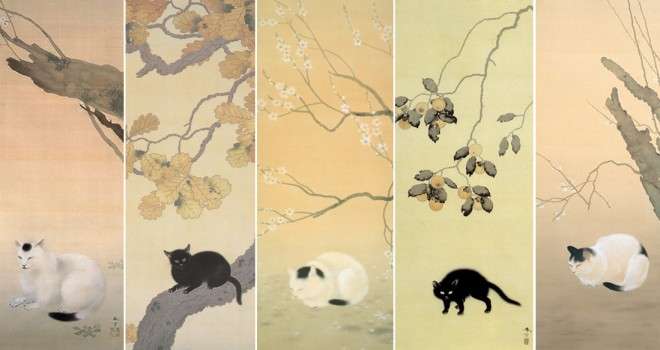 猫の絵を貼るトピ