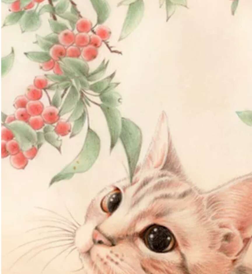 猫の絵を貼るトピ
