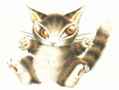 猫の絵を貼るトピ