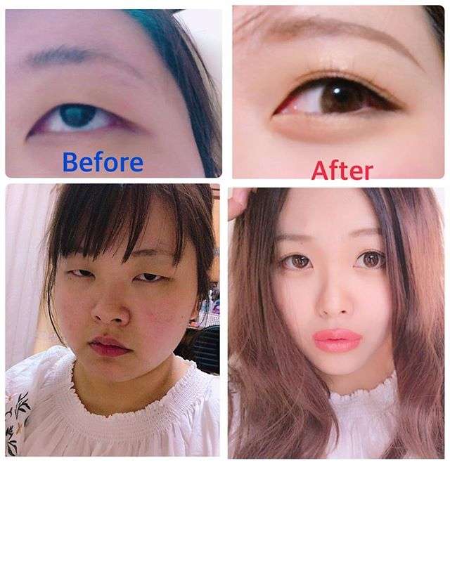 メイクの前後画像トピ