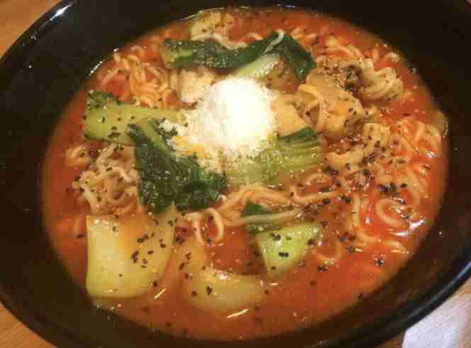 夜中のラーメン
