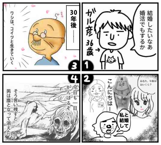 皆で4コマ漫画を完成させるトピ