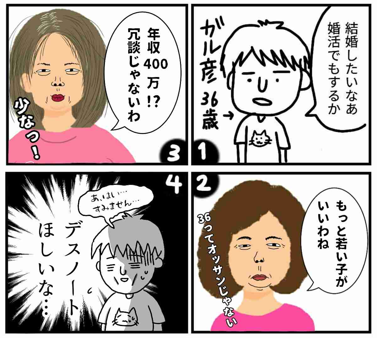 皆で4コマ漫画を完成させるトピ