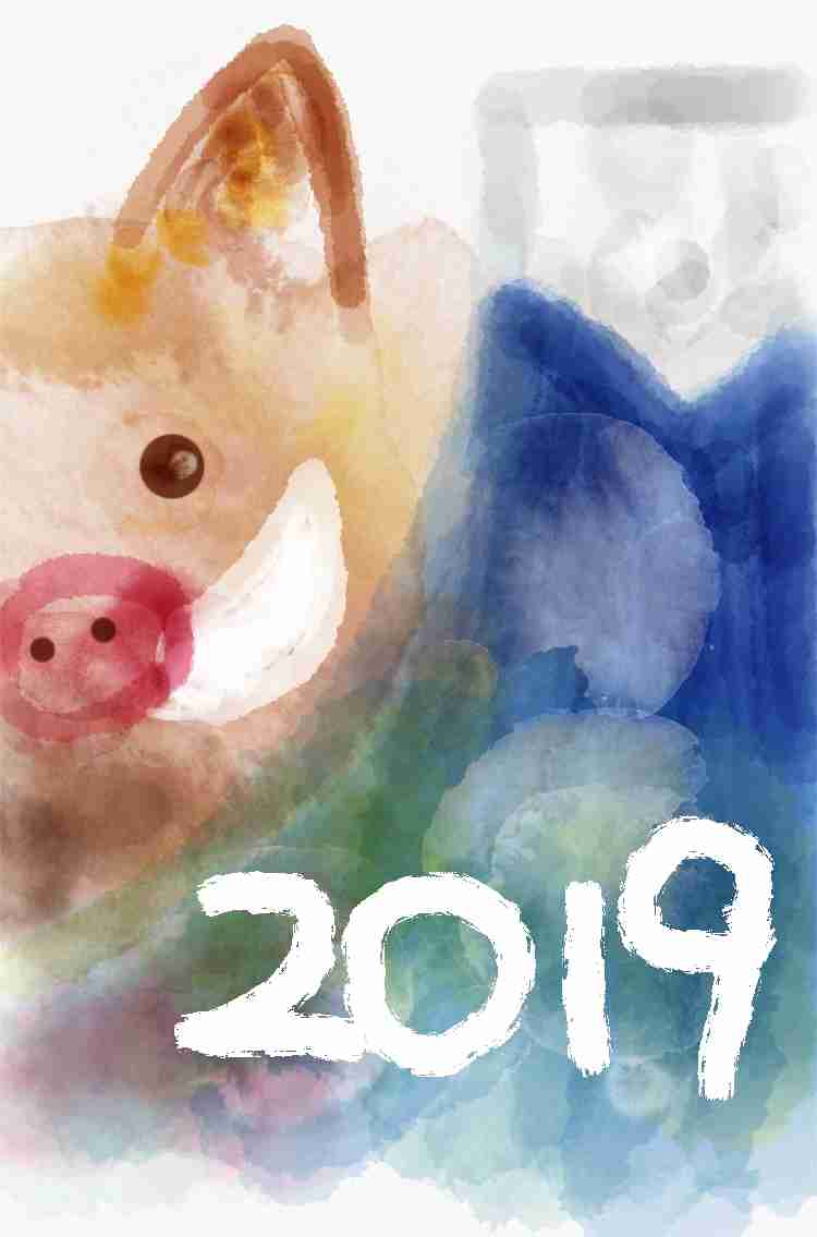 【干支】イノシシ🐗の絵を見せてください【年賀状】
