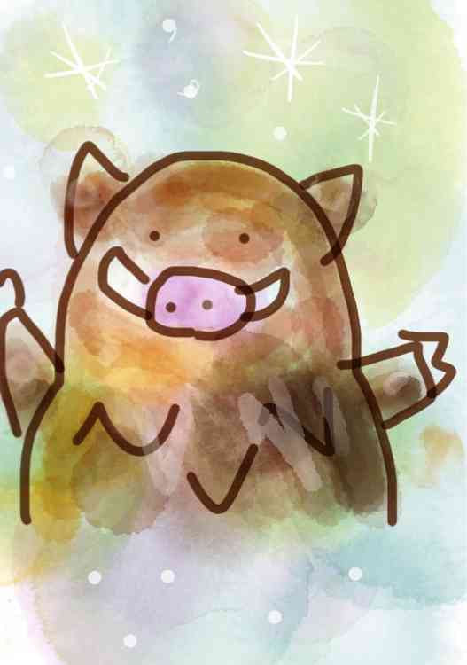 【干支】イノシシ🐗の絵を見せてください【年賀状】