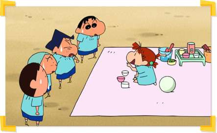 子どもの頃の遊びを懐かしむトピ。