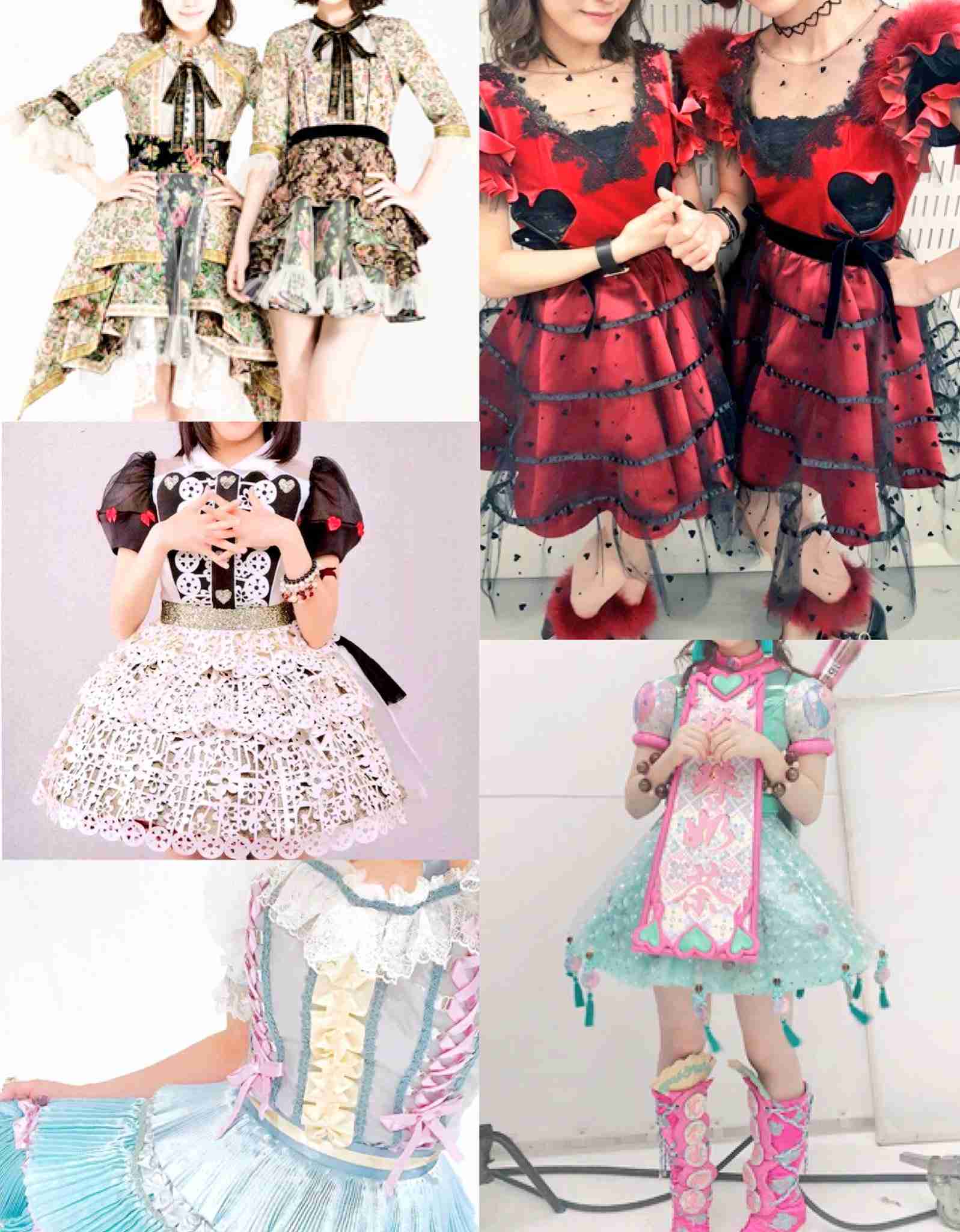 女性アイドルの衣装画像