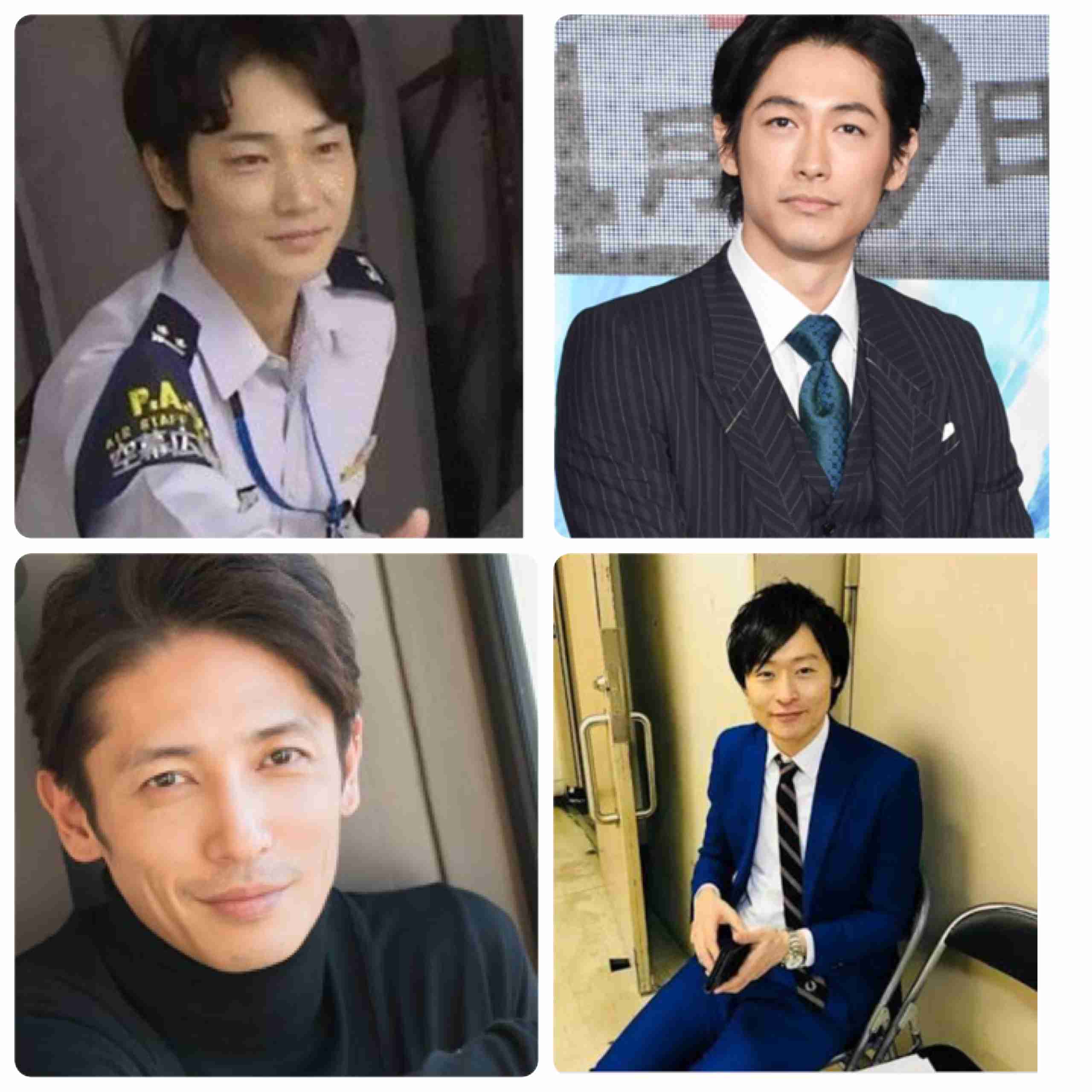 好きな顔4人集めてみた！【男性編】