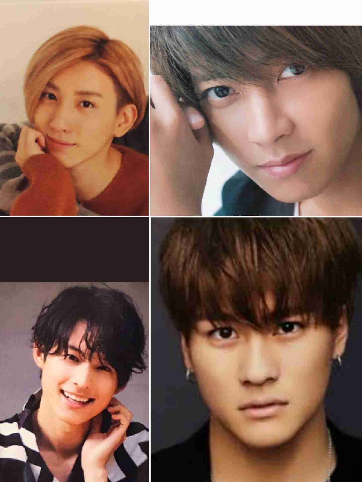 好きな顔4人集めてみた！【男性編】