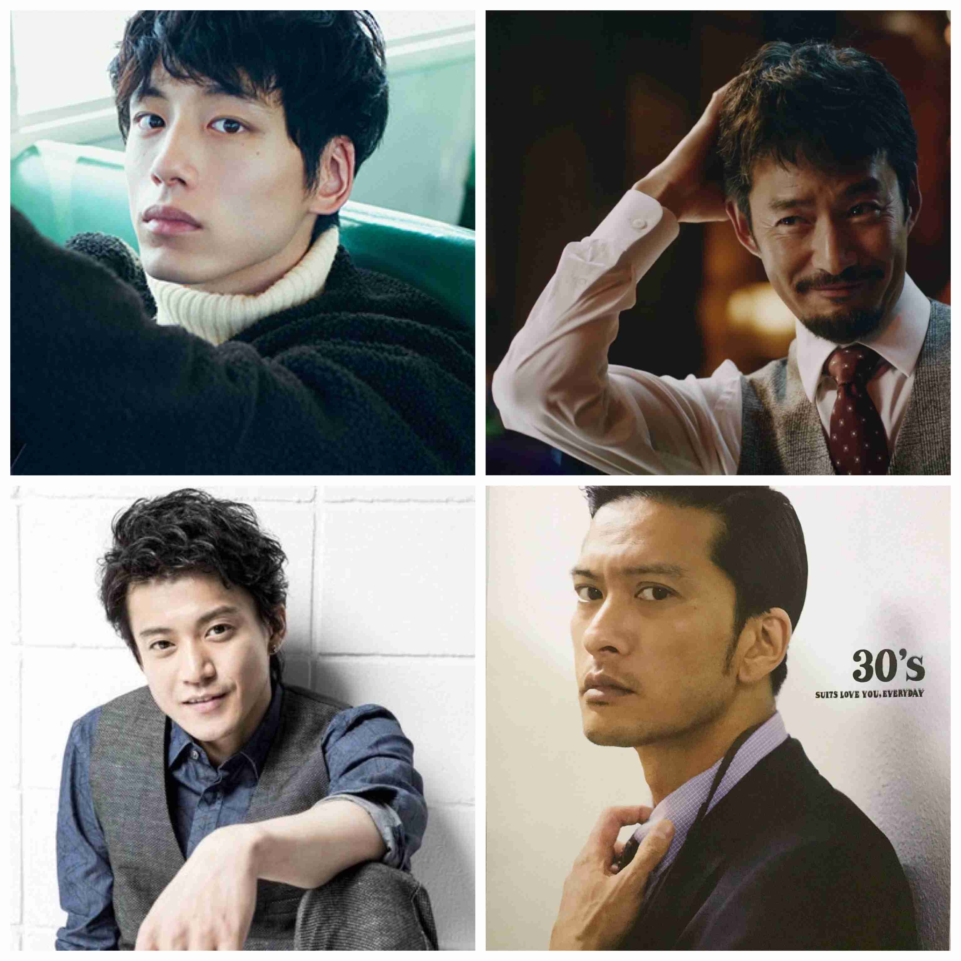 好きな顔4人集めてみた！【男性編】