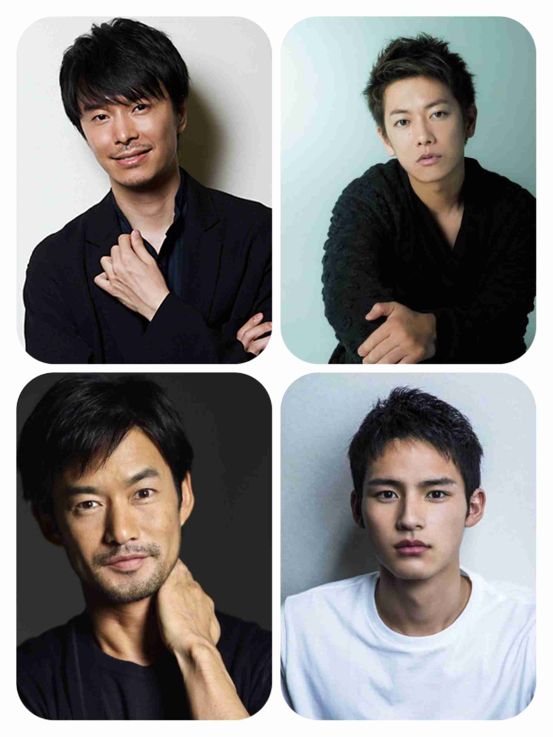 好きな顔4人集めてみた！【男性編】
