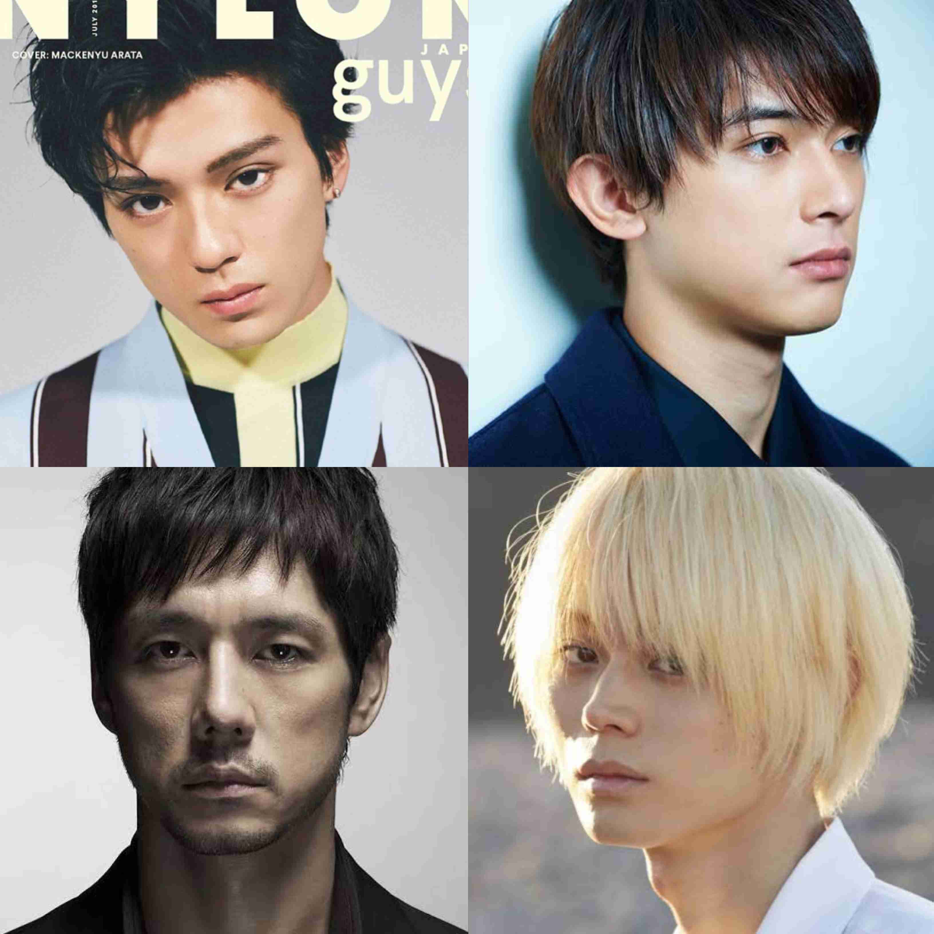 好きな顔4人集めてみた！【男性編】
