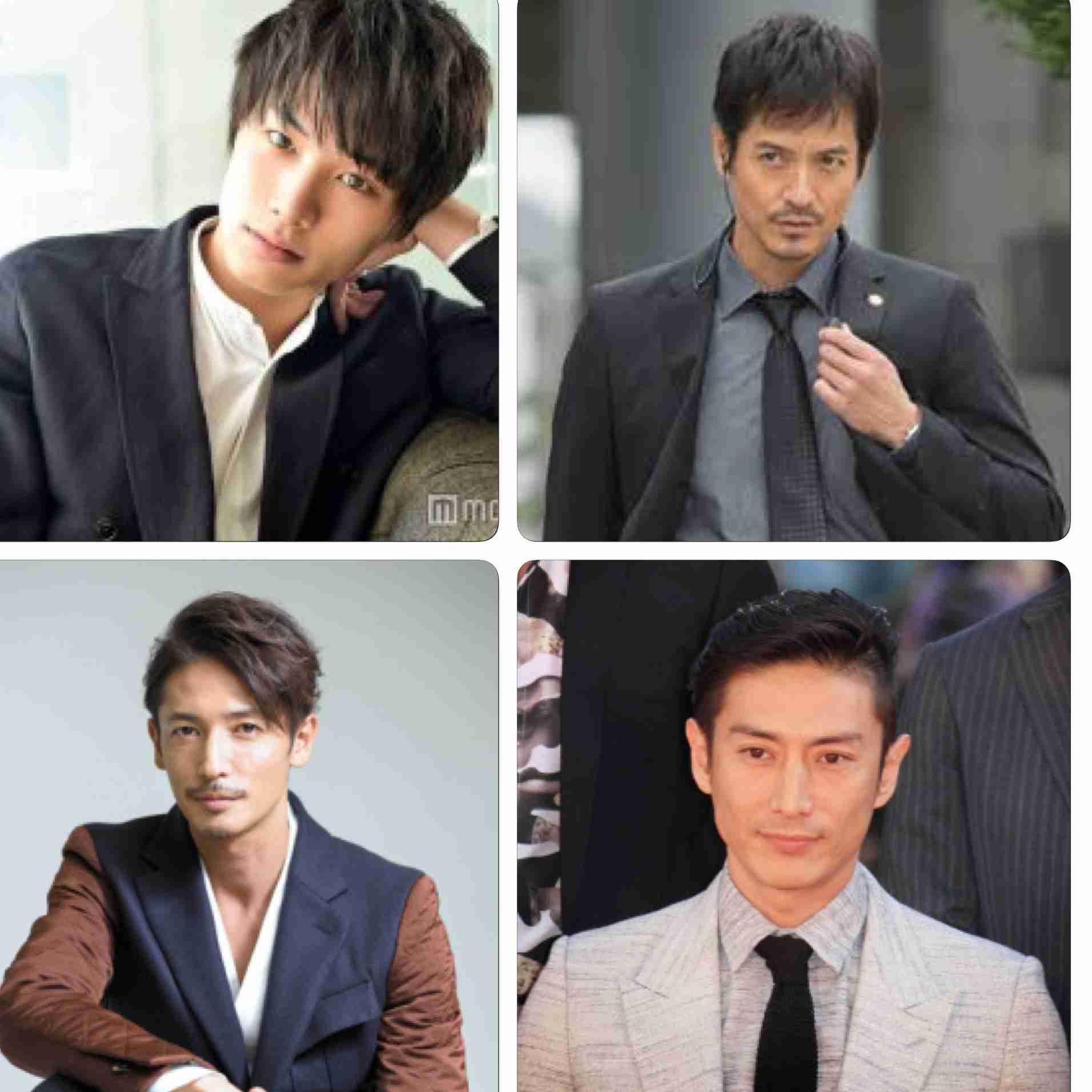 好きな顔4人集めてみた！【男性編】