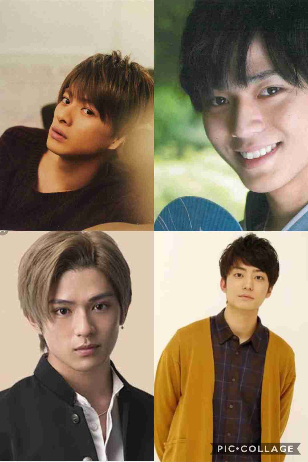 好きな顔4人集めてみた！【男性編】