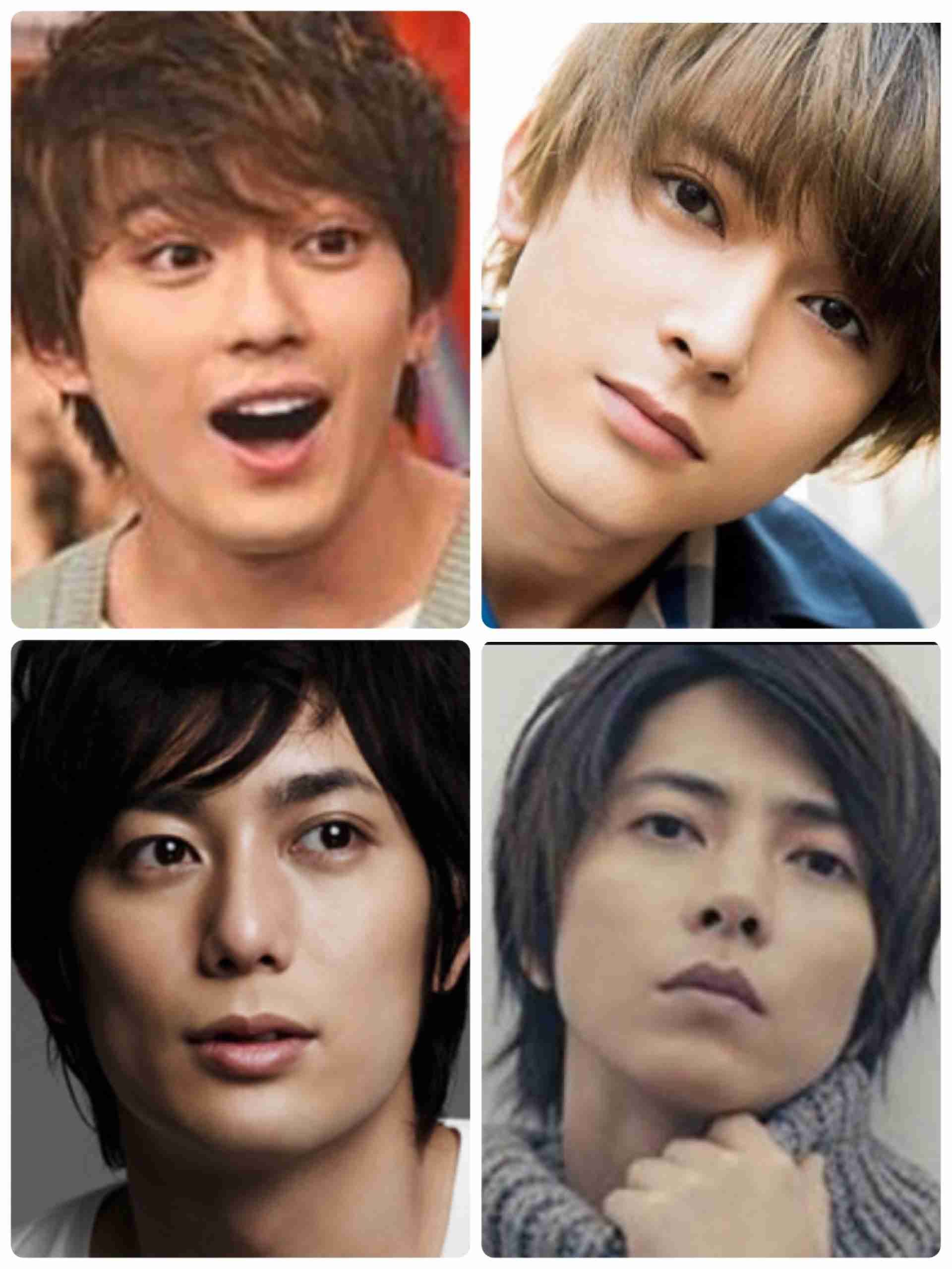 好きな顔4人集めてみた！【男性編】