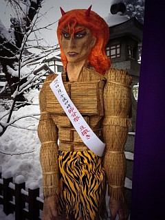 【衝撃】神社がジョジョとコラボか / 鬼コスプレのブチャラティ登場で大人気「アリーヴェデルチ！ さよならだ」
