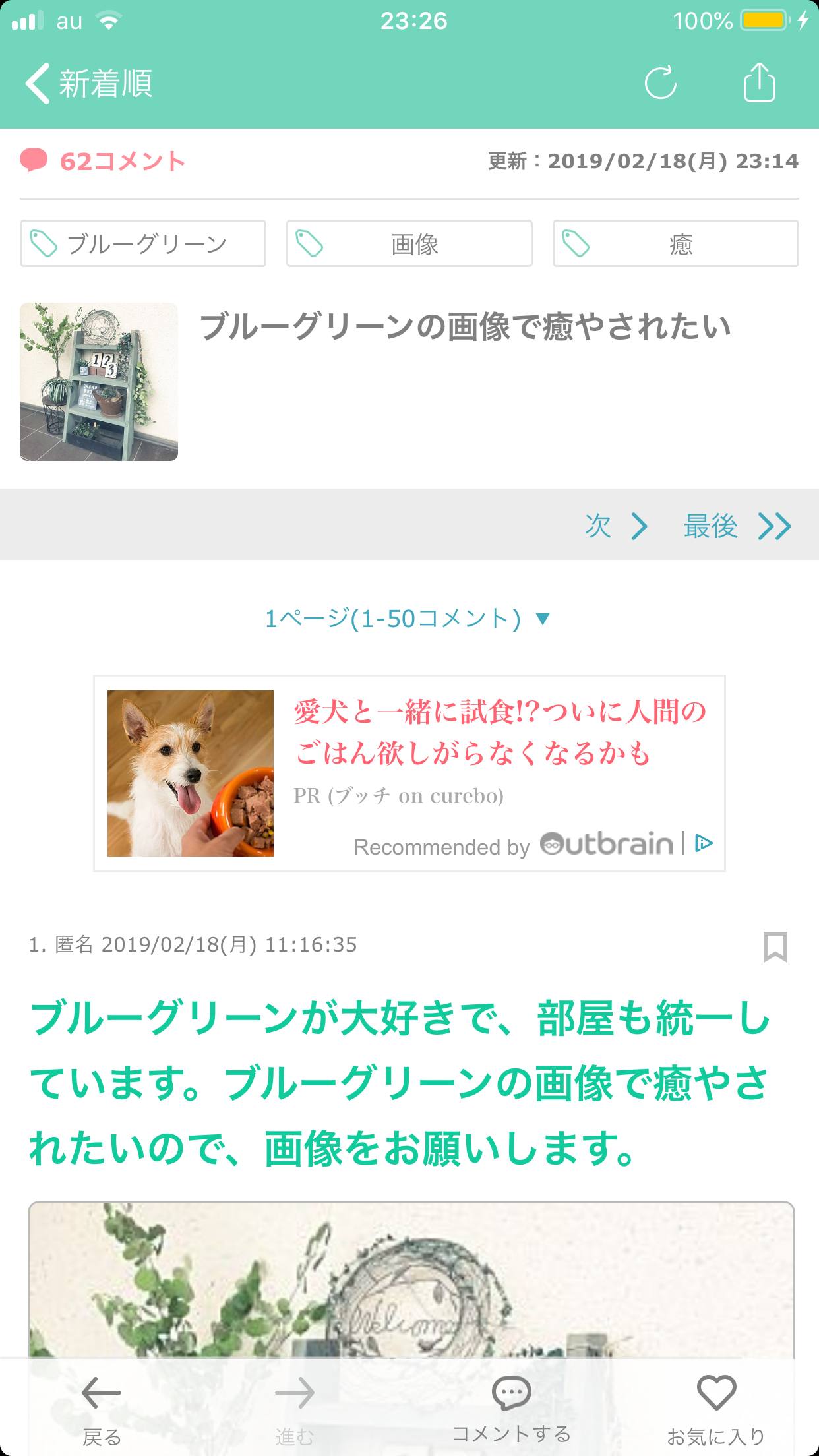 ブルーグリーンの画像で癒やされたい