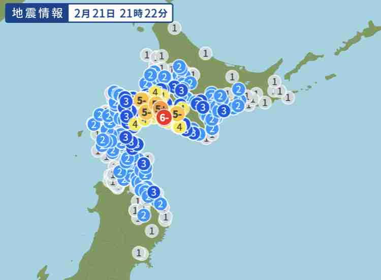 【速報】北海道で震度6弱