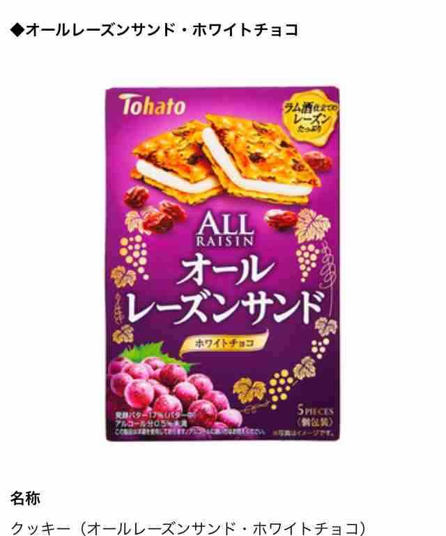 レーズンサンドが好きな人!