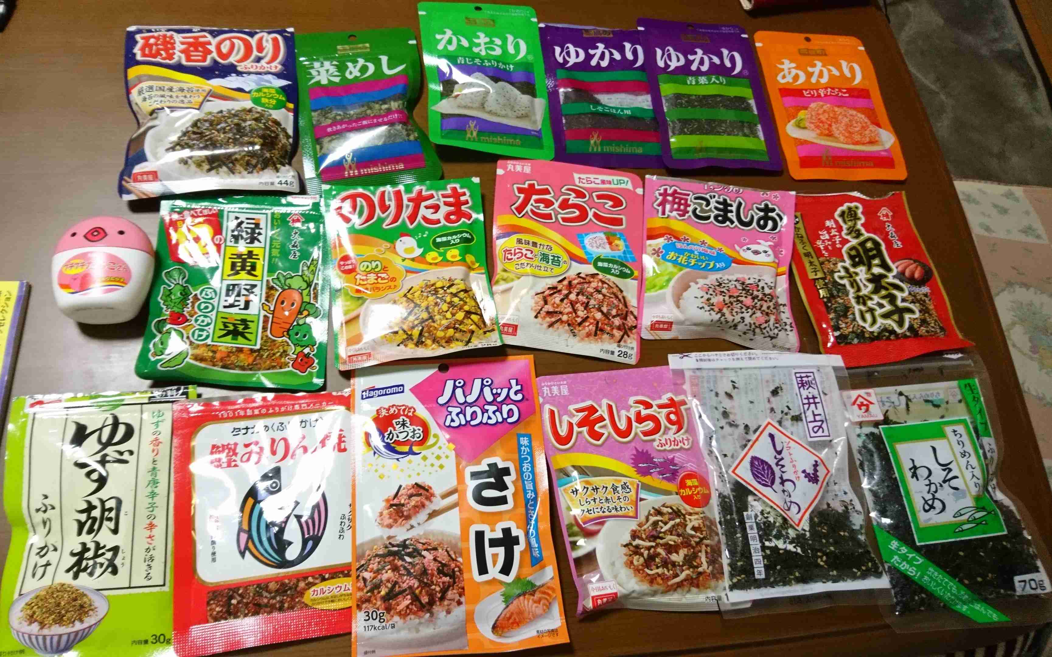 ふりかけ、何種類常備してますか？