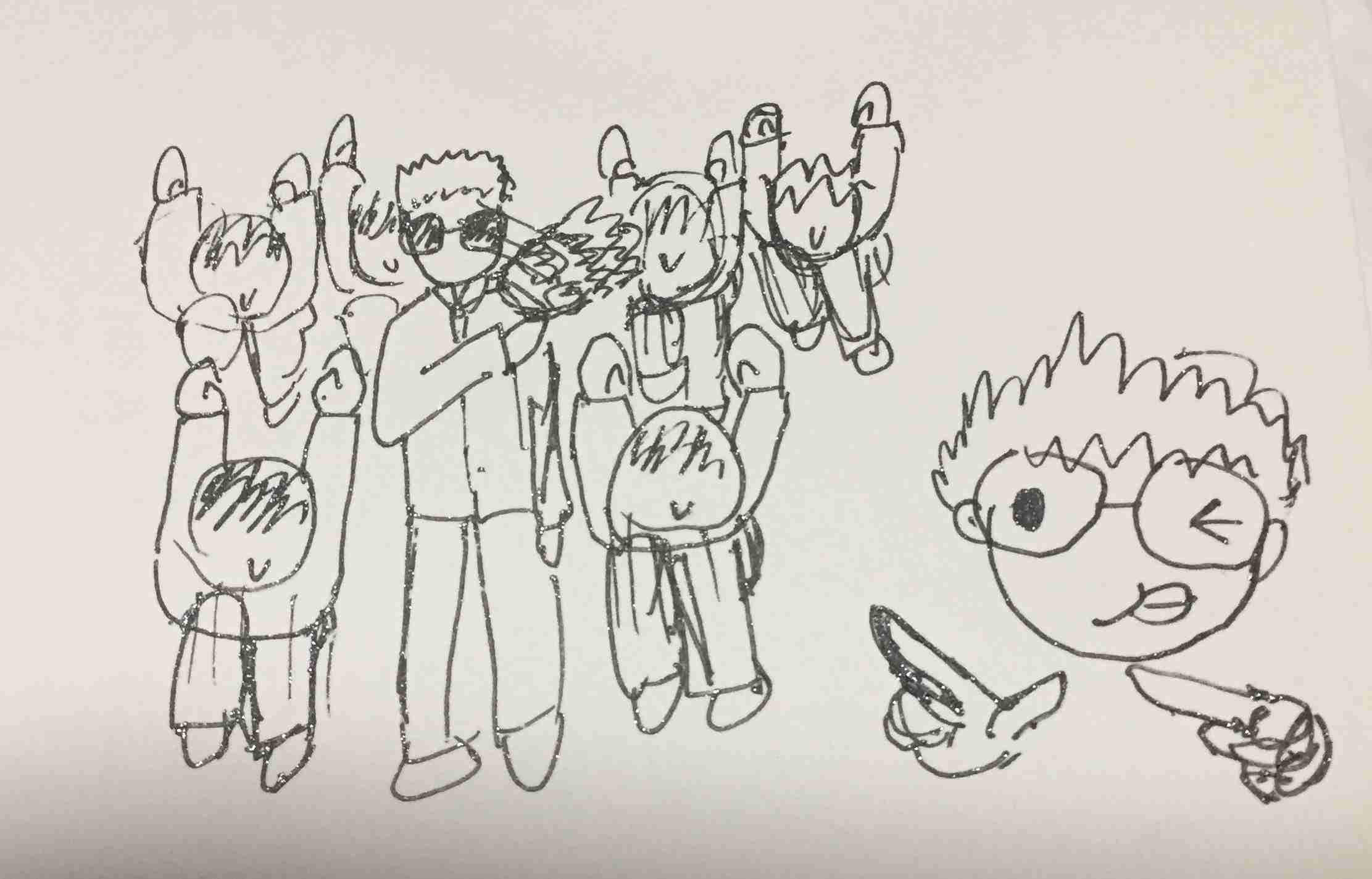 曲の一部分を絵で描いてタイトルがわかったらプラス