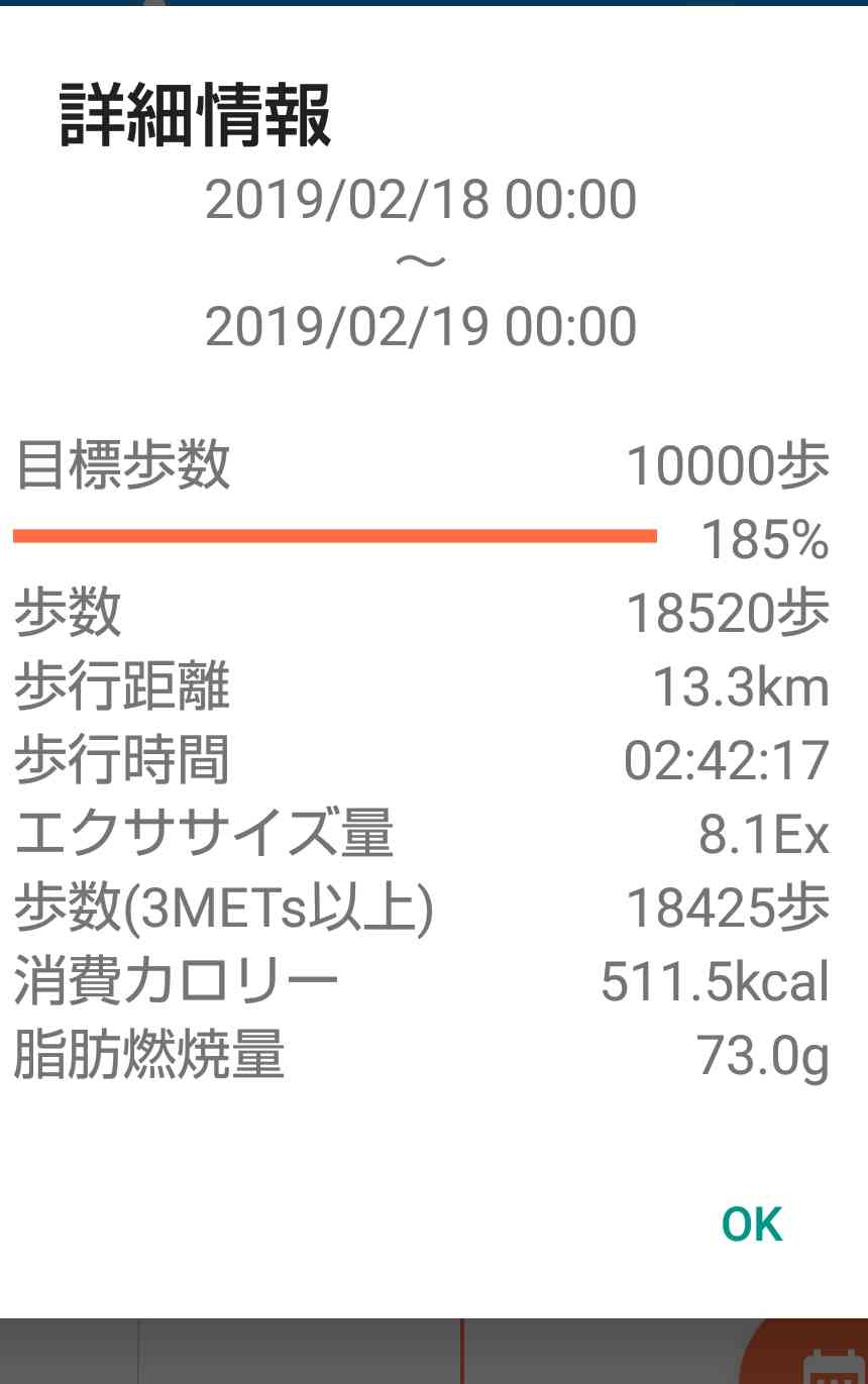 最近の最大歩数！