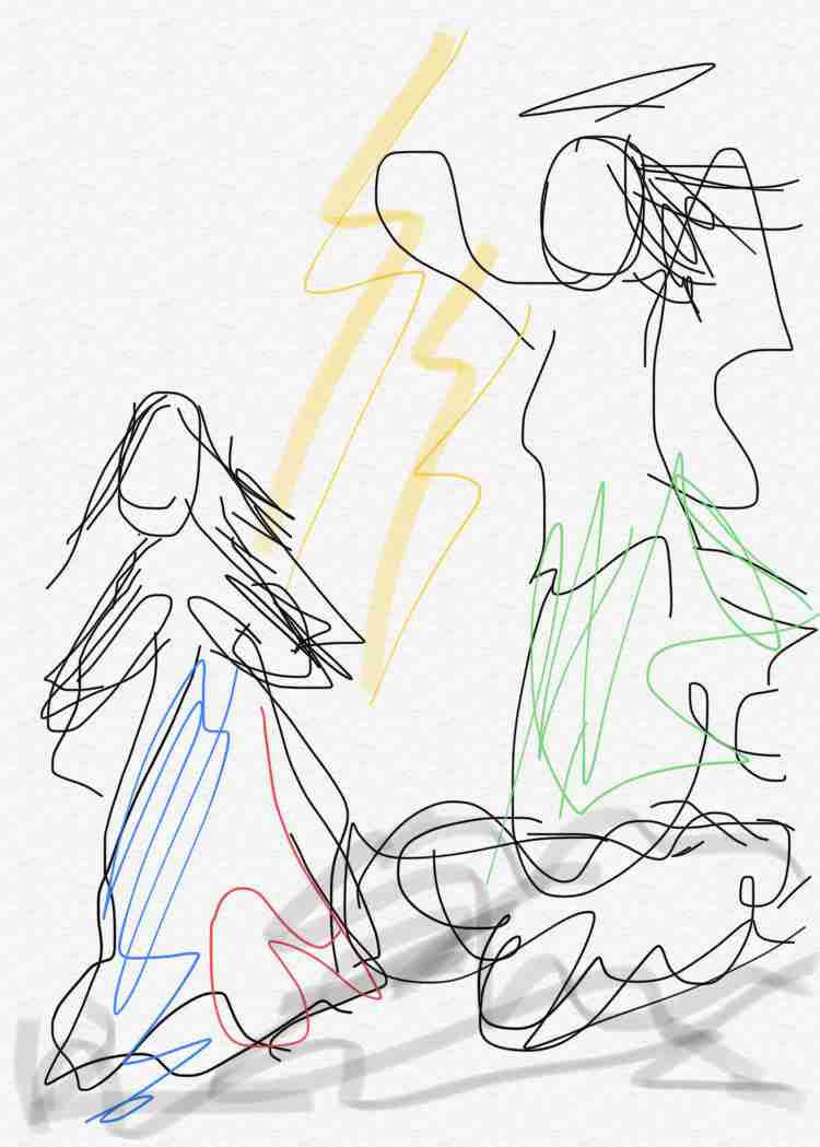 有名な芸術作品を記憶を頼りに描いてみて、何かわかったらプラス