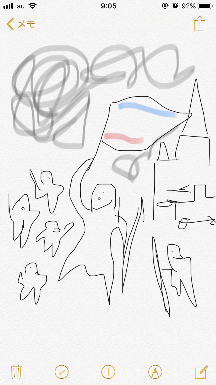 有名な芸術作品を記憶を頼りに描いてみて、何かわかったらプラス