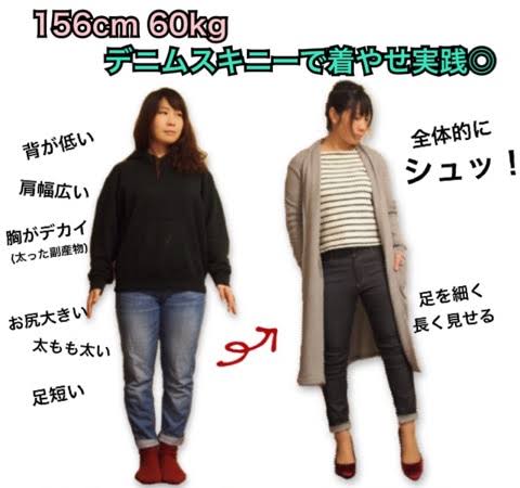 短足・足太だけどスキニーがはきたい