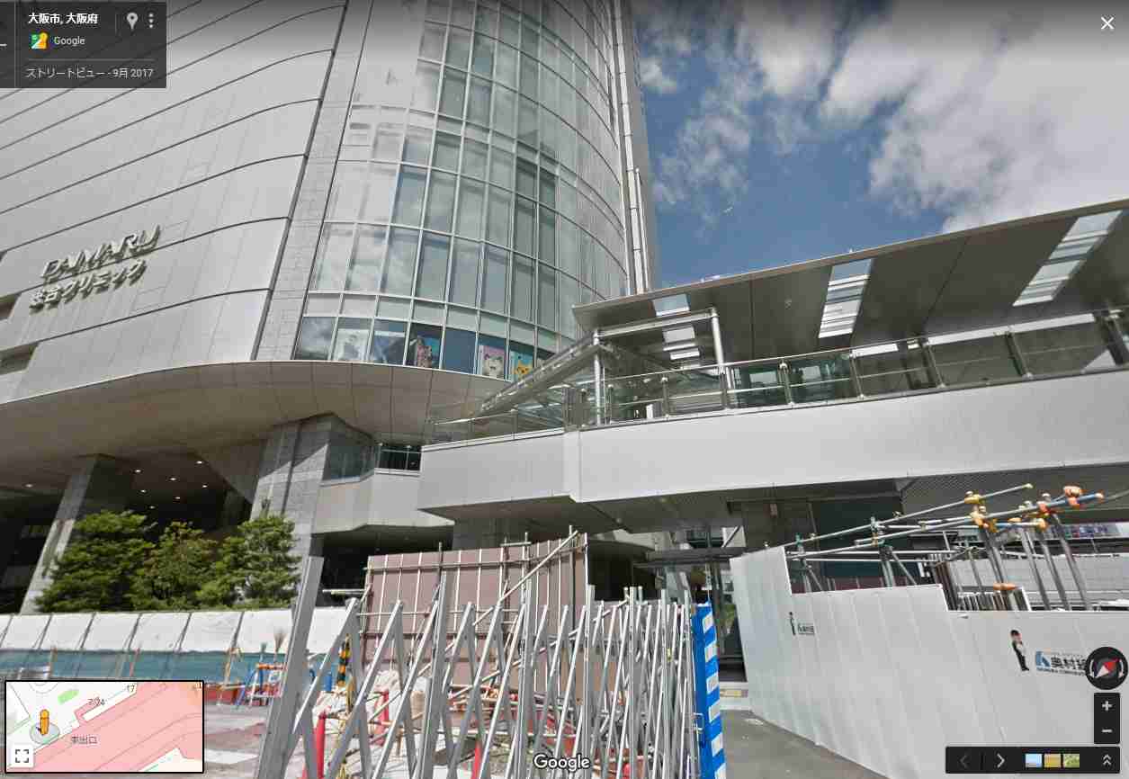 大阪駅ビル１６階から転落　女性が自殺か、一時騒然